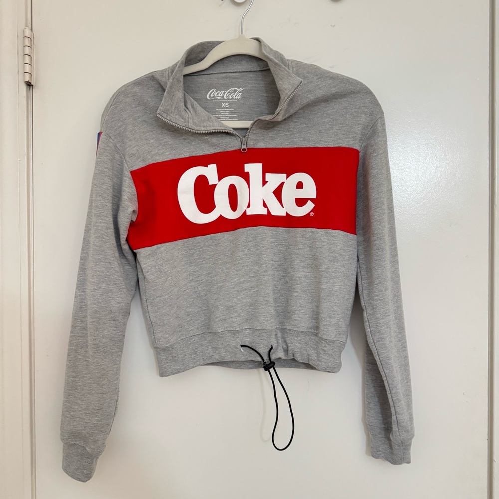 Coca-Cola Crop logo Sweatshirt – Size XS
